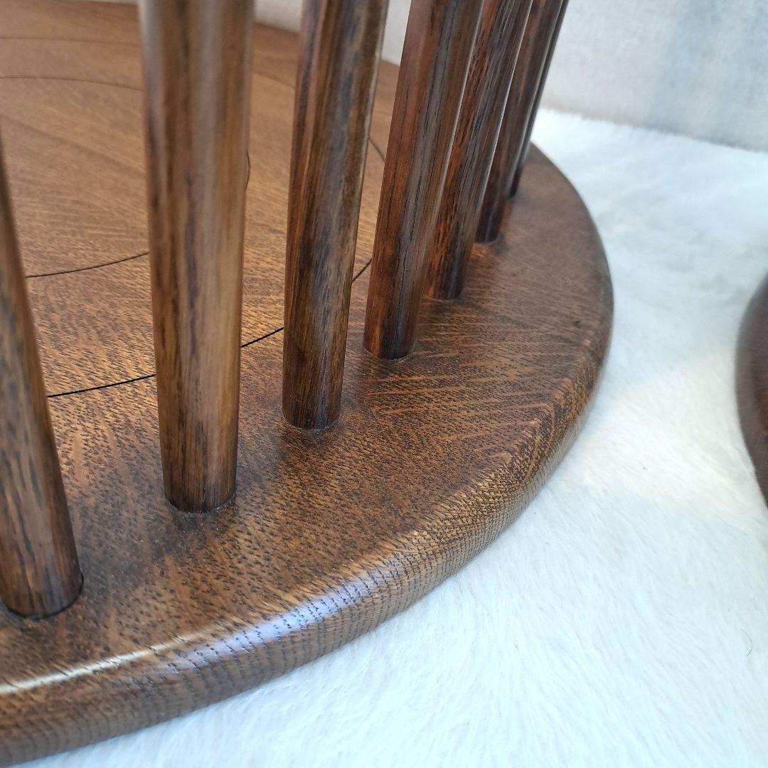 和モダン　旅館　木製座椅子　　民芸家具　4脚セット！