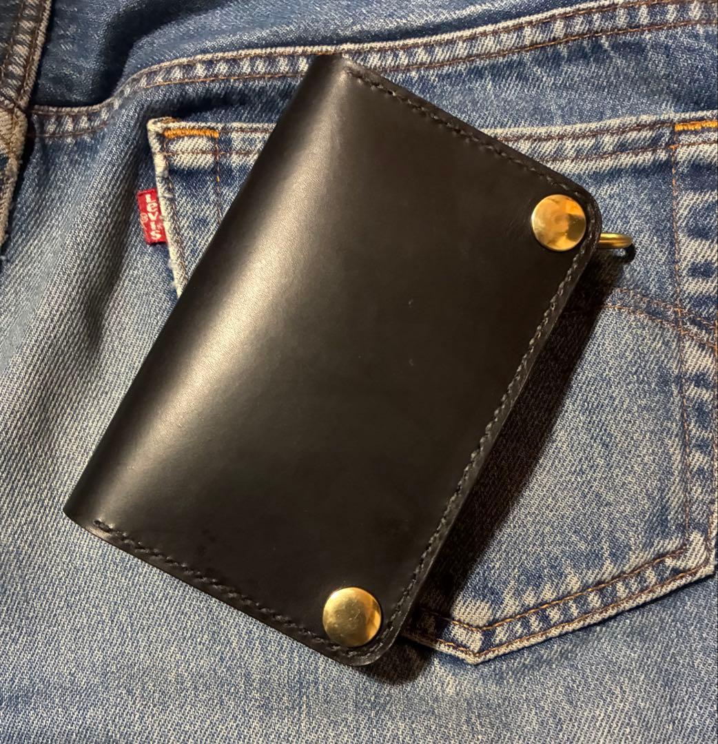 トラッカーウォレット　ミドル　イタリアンレザー　ブルガロ