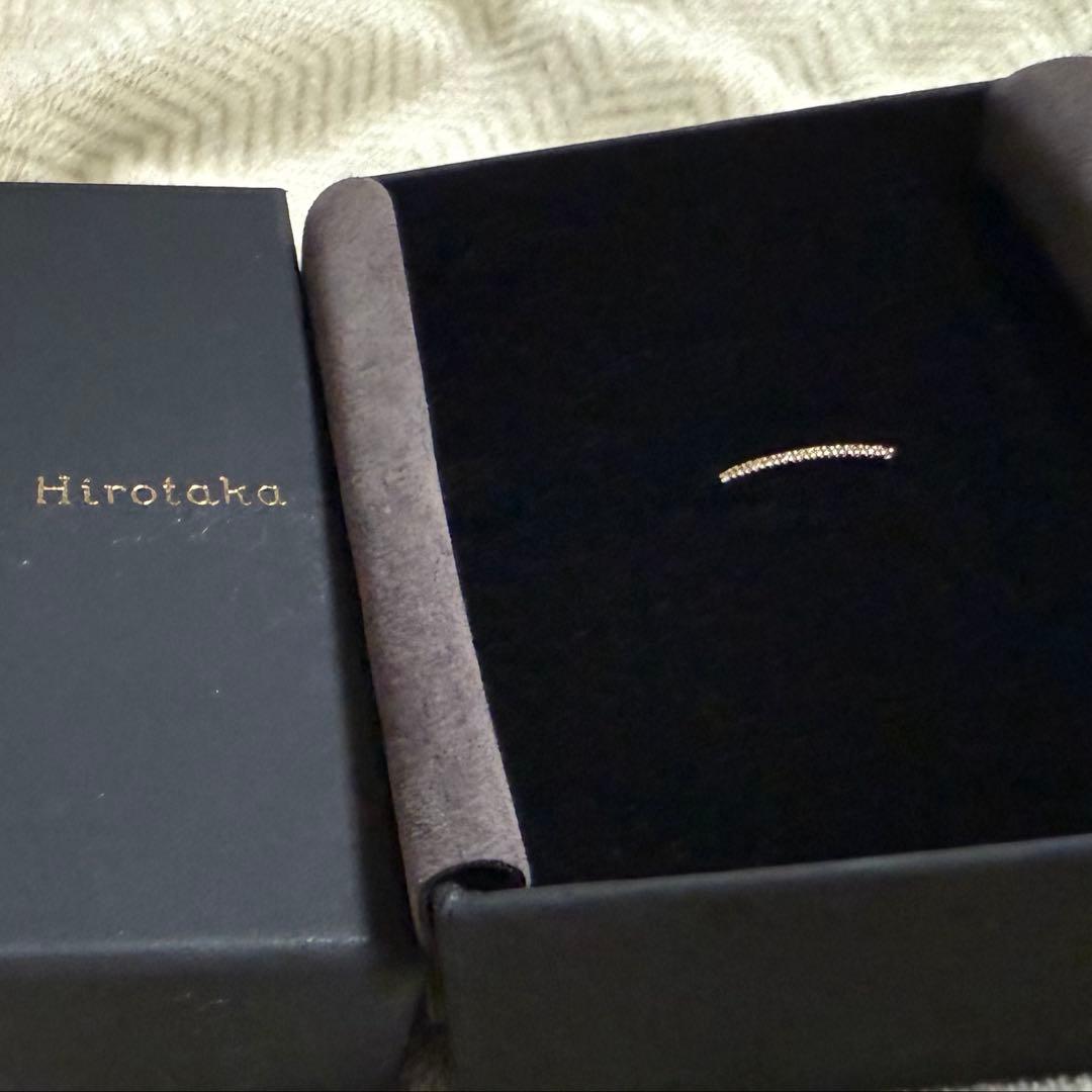 HIROTAKA ヒロタカ GOSSAMER ショートバー ダイヤモンド ピアス