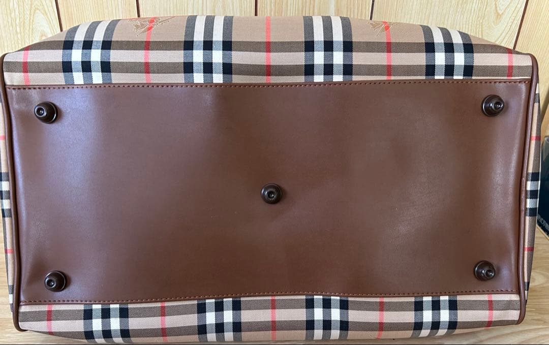 1805 Burberry チェック柄 ボストンバッグ