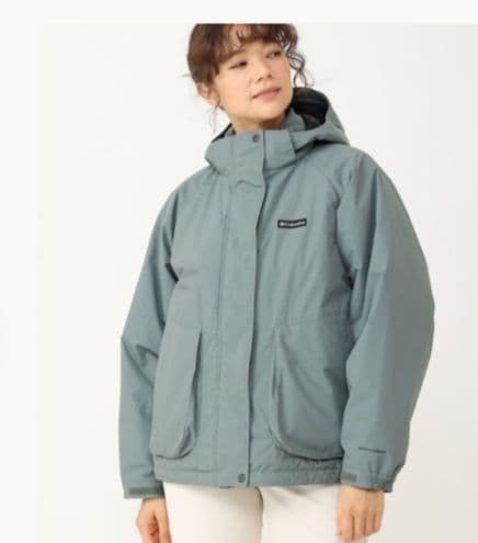 防水 防寒 きれいめ Columbia オムニヒート 中綿 ナイロンジャケット