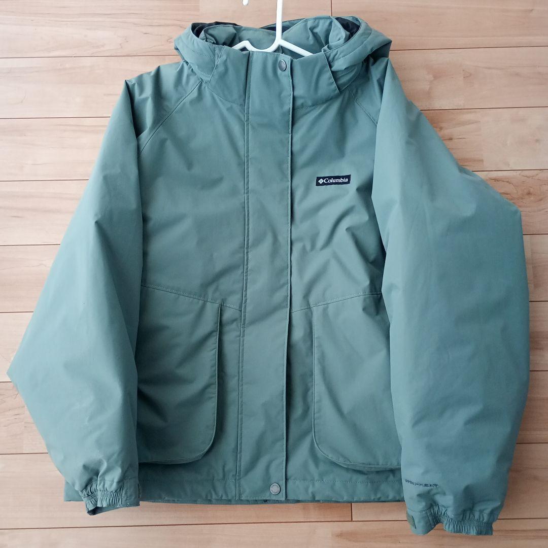 防水 防寒 きれいめ Columbia オムニヒート 中綿 ナイロンジャケット
