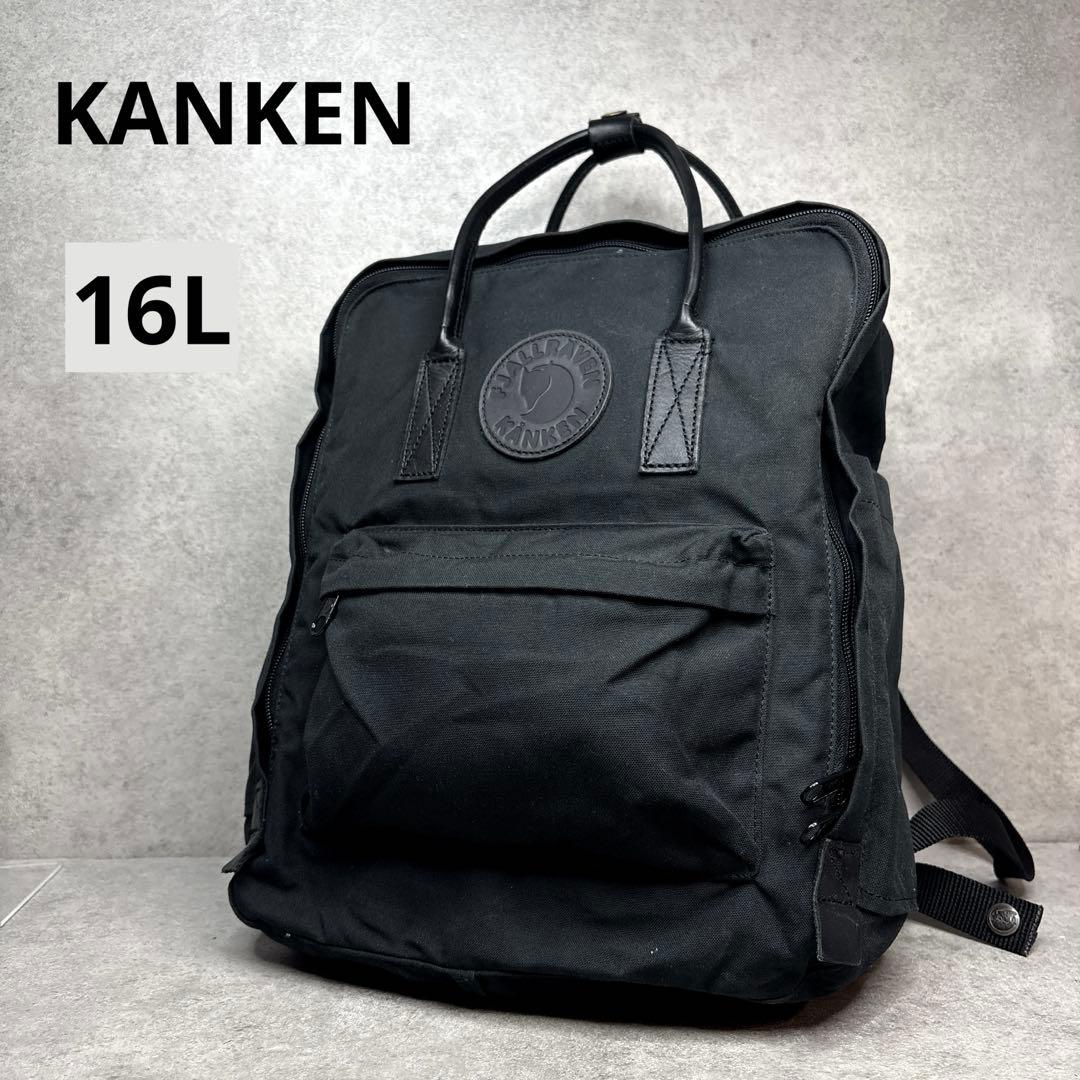 美品！カンケンリュックサック バッグ フェールラーベン 16L ブラック 本革
