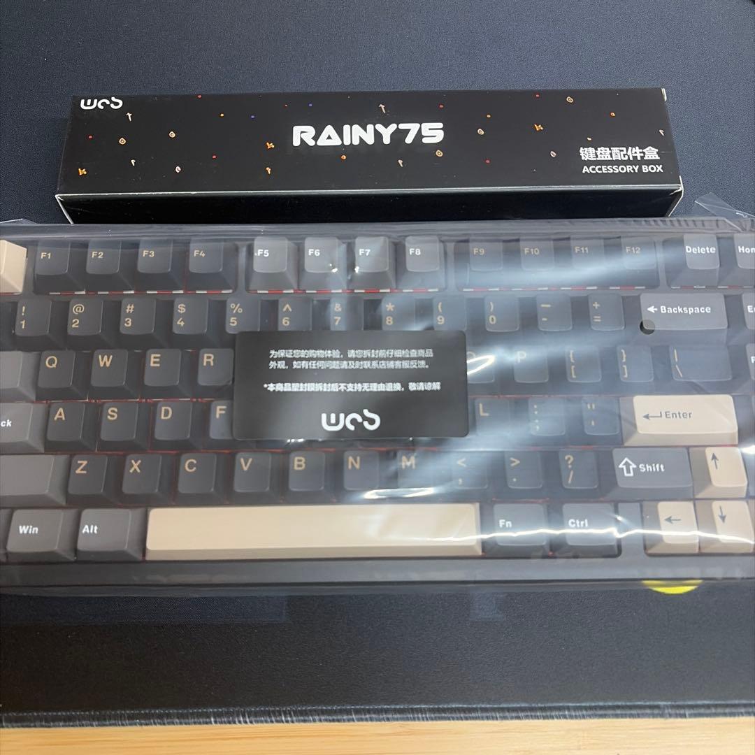 RAINY75 Pro ブラック　WOBKEY