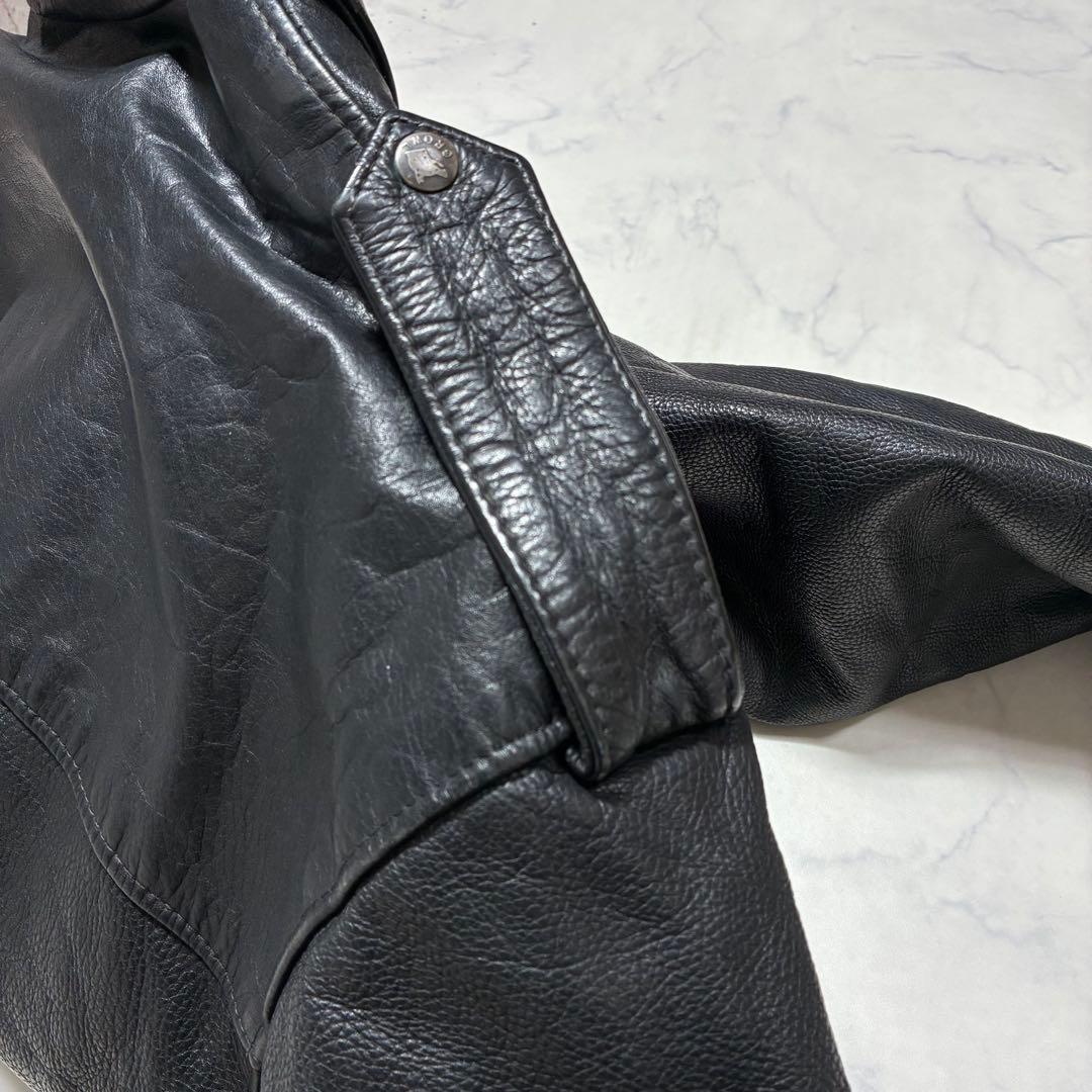 VINTAGE レザージャケット A-2 フライトジャケット ブラック (54)