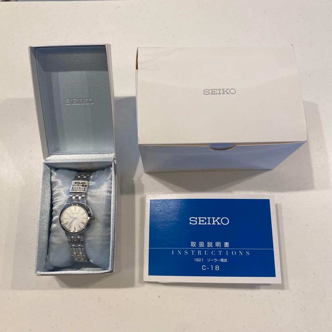 SEIKO 腕時計 ソーラー電波時計 シルバー SSDY031