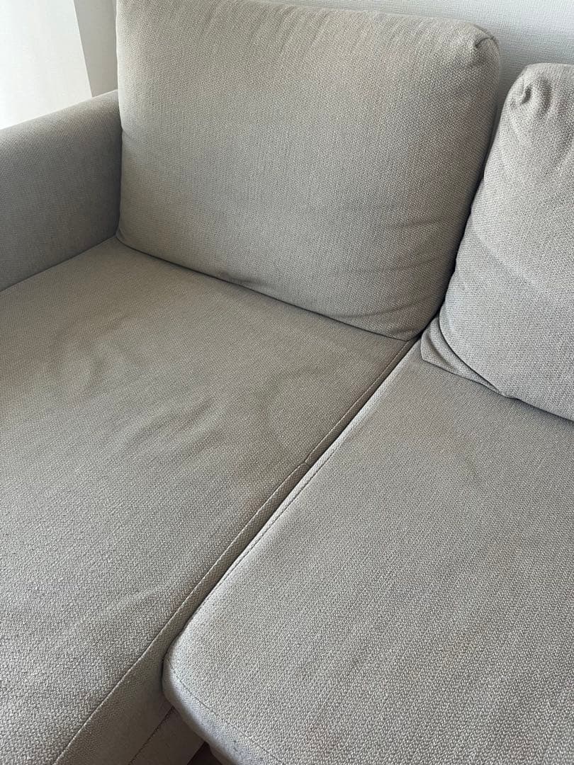 IKEA フリーヘーテン　L字型ファブリックソファ