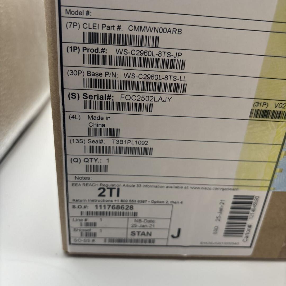 PC用ゲームコントローラー・コンバーター Cisco WS-C2960L-8TS-LL Catalyst 2960-L