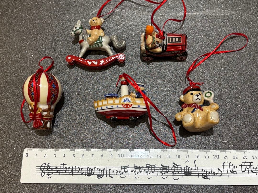 【レア箱付き】ビレロイ＆ボッホ　クリスマスオーナメント　クマ　5個セット