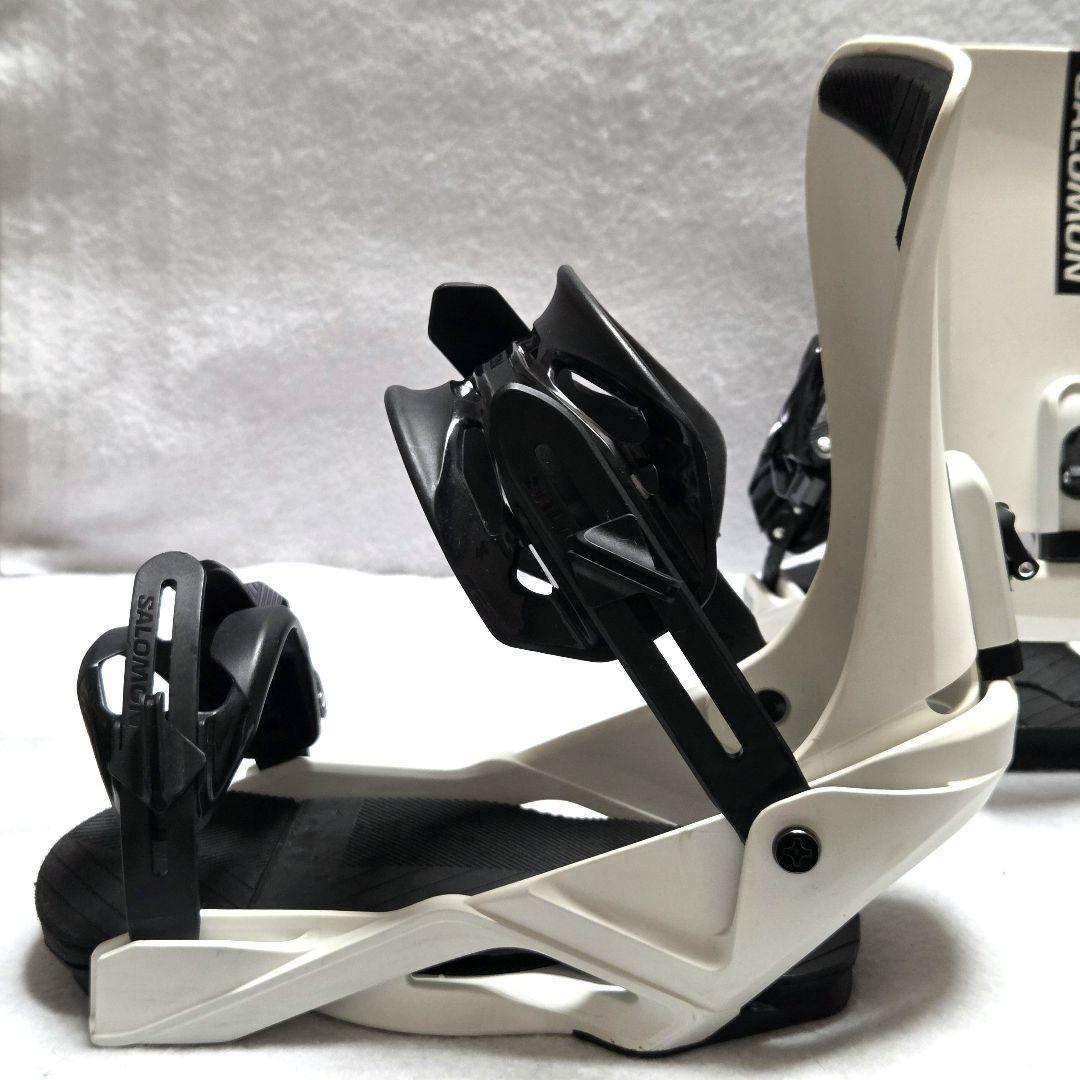 SALOMON RHYTHM ホワイト スノーボード ビンディング Sサイズ