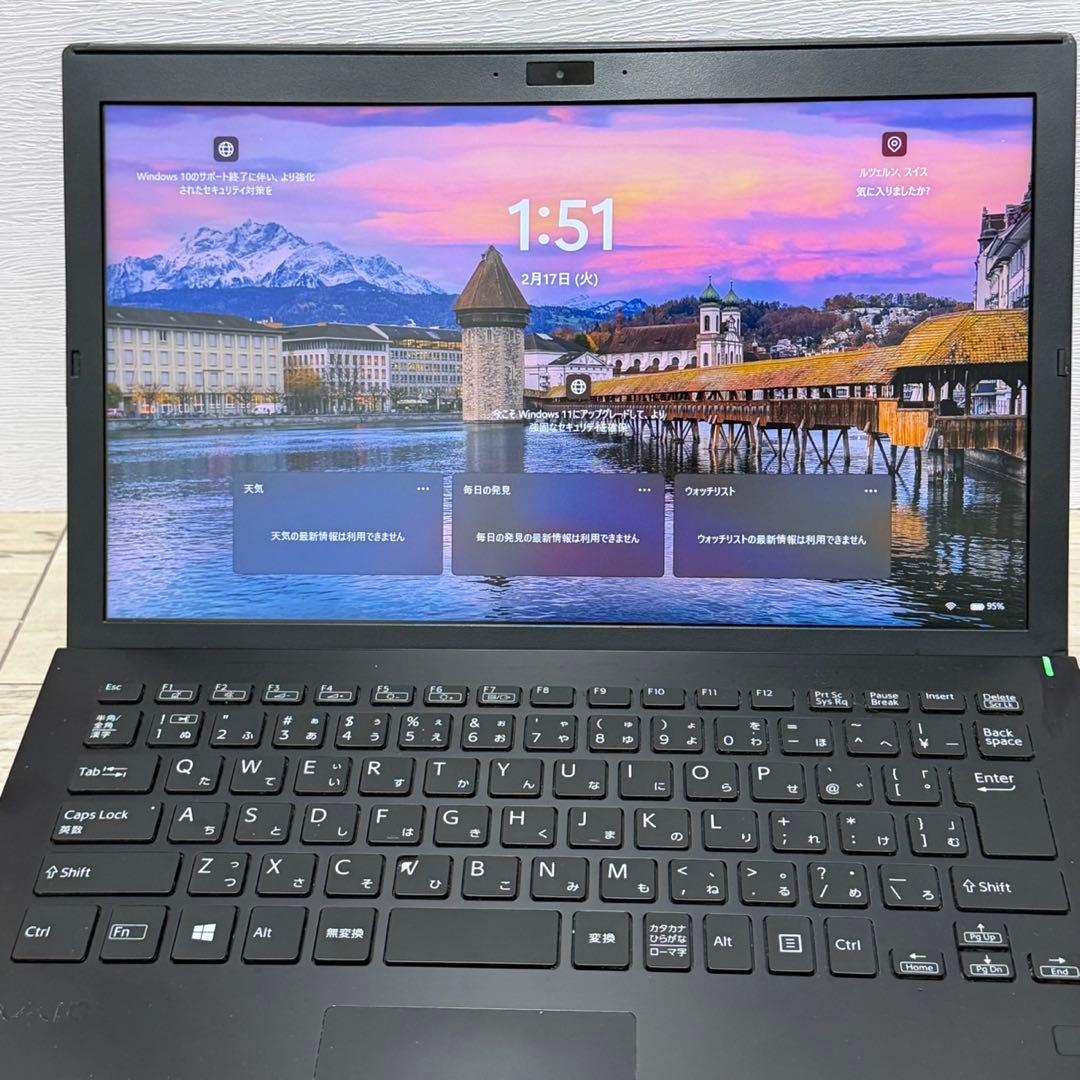 VAIO Pro PG VJPG1113/第8世代i5/Win11/256GB