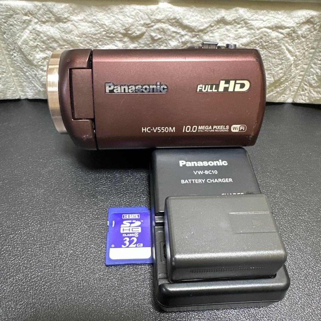Panasonic　HC-V550M　ビデオカメラ　Wi-Fi機能　動作品