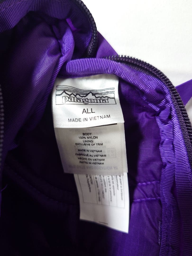 どんがばちょ様patagonia ボディバッグ ウルトラライト パープル