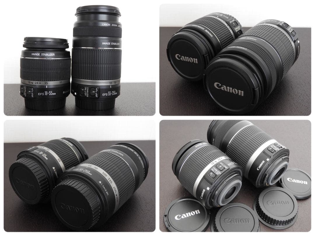 Canon EOS Kiss X7 18-55 55-250 キャノン 一眼レフ