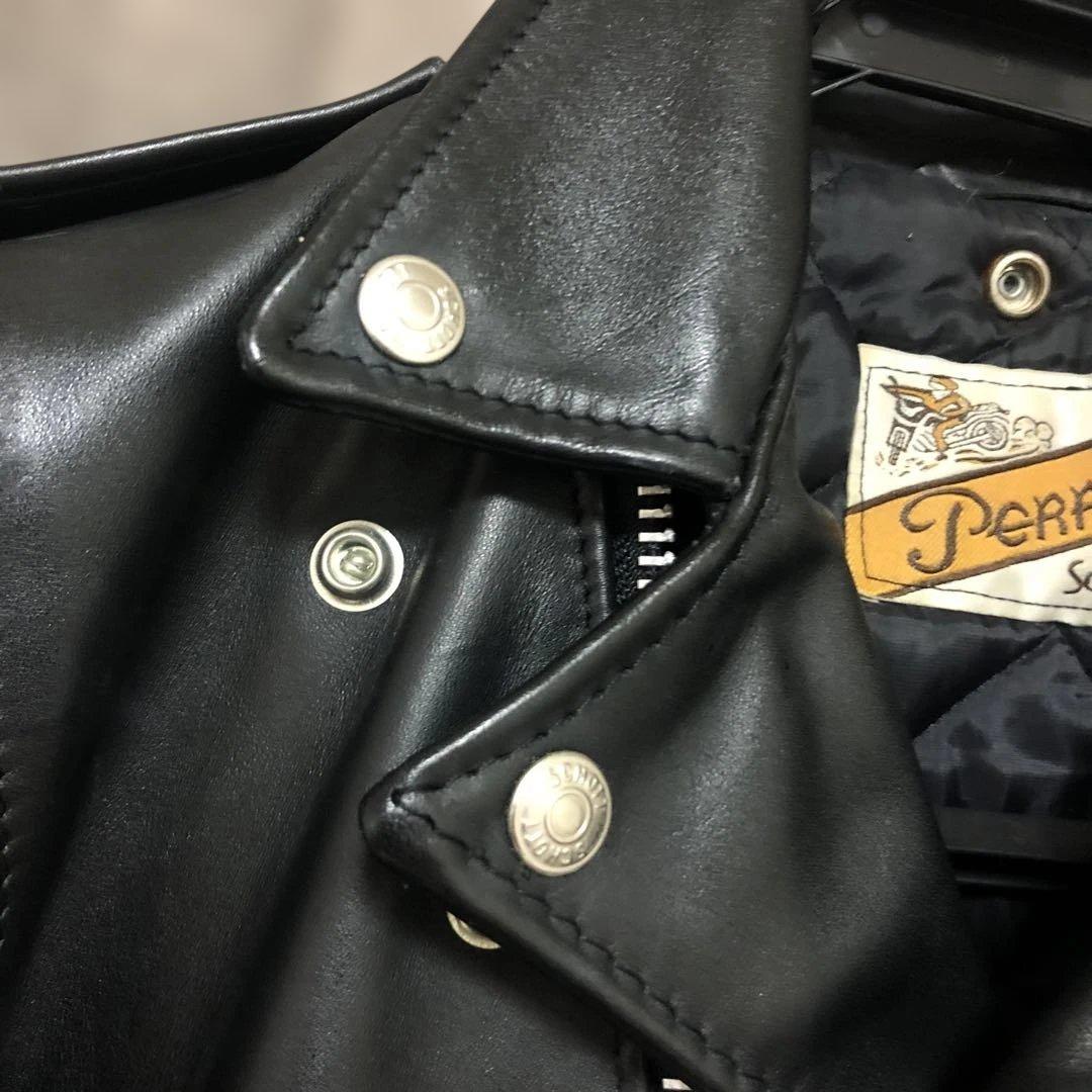 1月末までSALE中⭐️schott ショット ライダースジャケット　ダブル　32