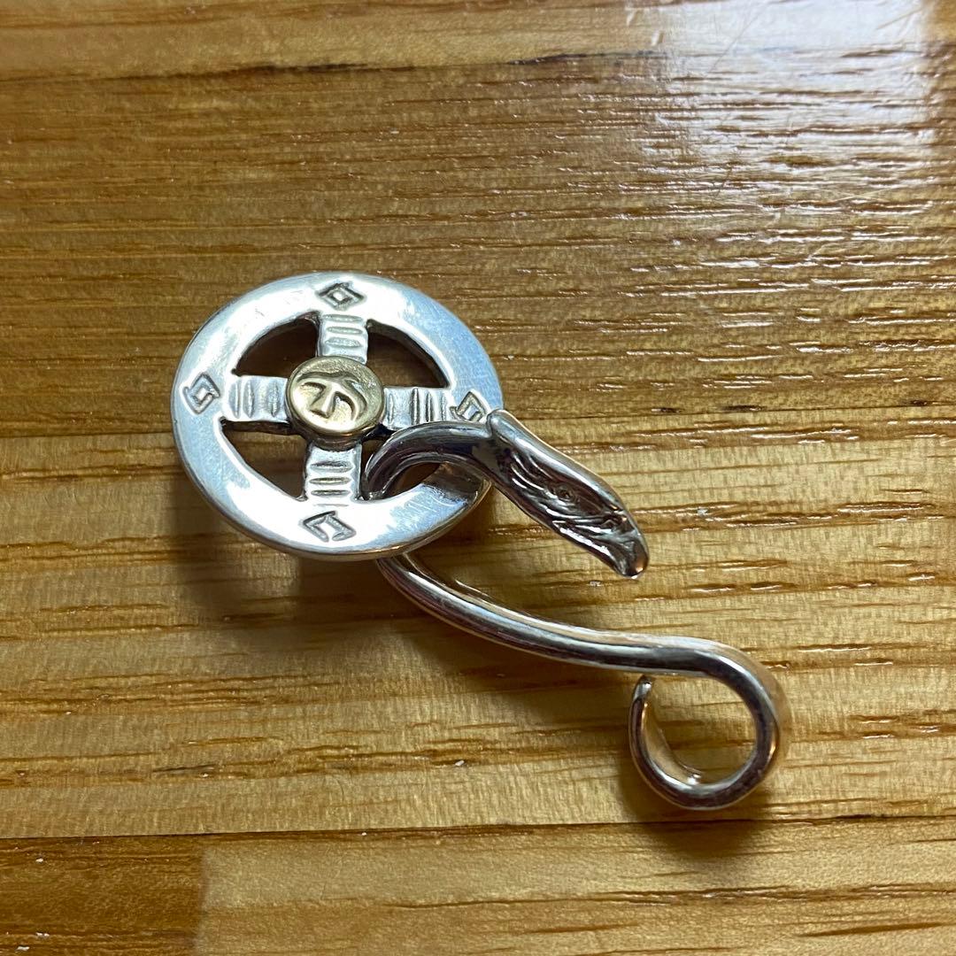 ク*ニ様 金メタル付きメディスンホイール　SVイーグルフックセット　Goro's