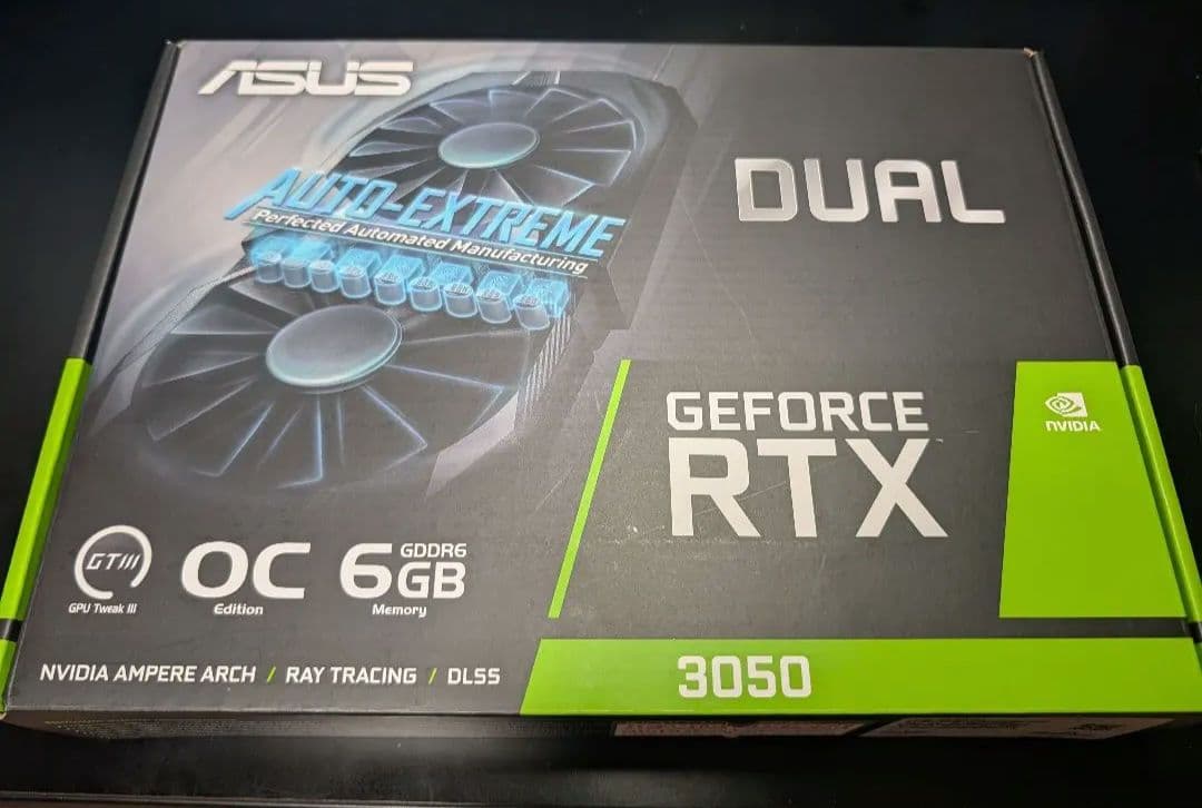 グラフィックボード・グラボ・ビデオカード ASUS DUAL-RTX3050-O6G GEFORCE RTX3050 6G