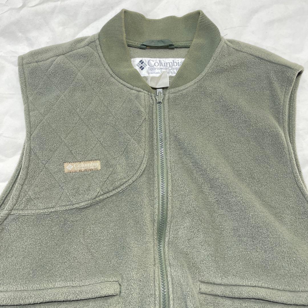 古着 80s Columbia フリースライナーハンティングジャケット XL