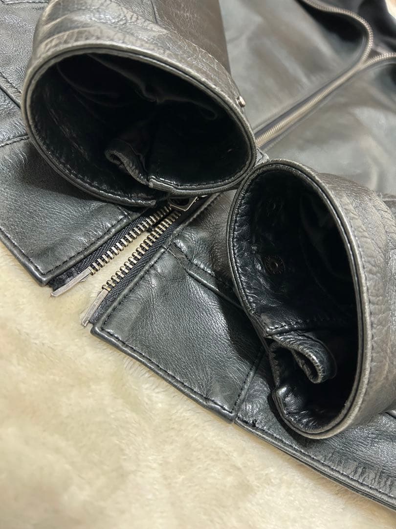 LOUNGE LIZARD ブラックレザージャケット