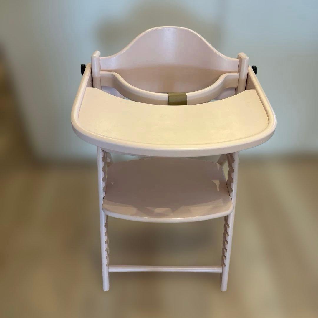 yamatoya 大和屋 ハイチェア アッフルチェア　ミルキーピンク