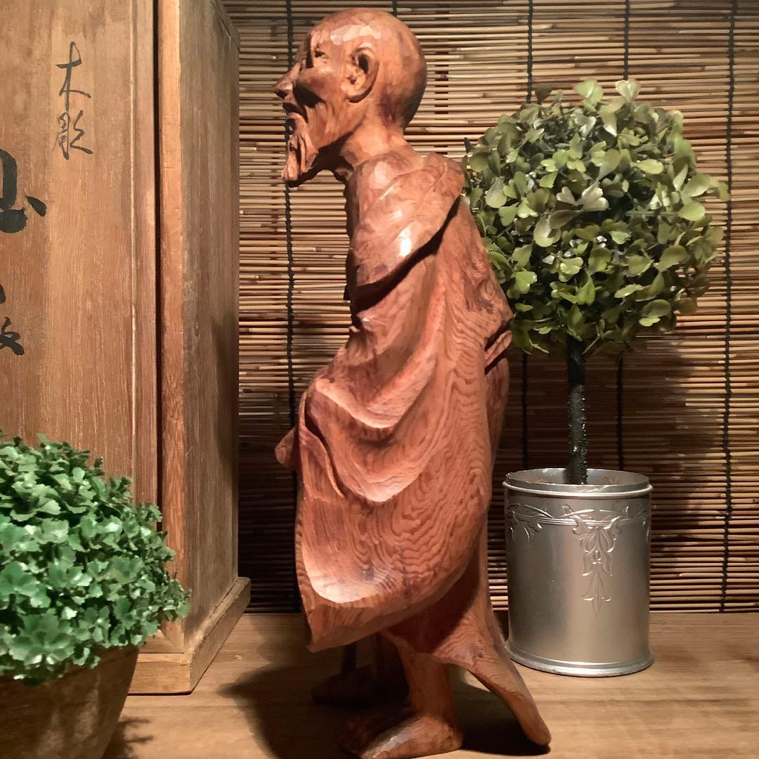 古玩・中国伝統宗教「最高神・天仙」地仙・多神信仰・神通力・不老不死・銘・共箱