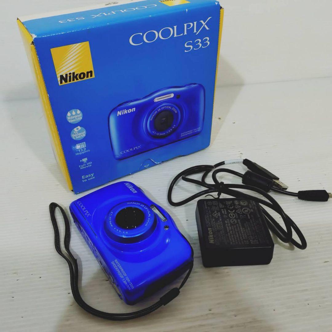 動作ok　NIKON　coolpix S33