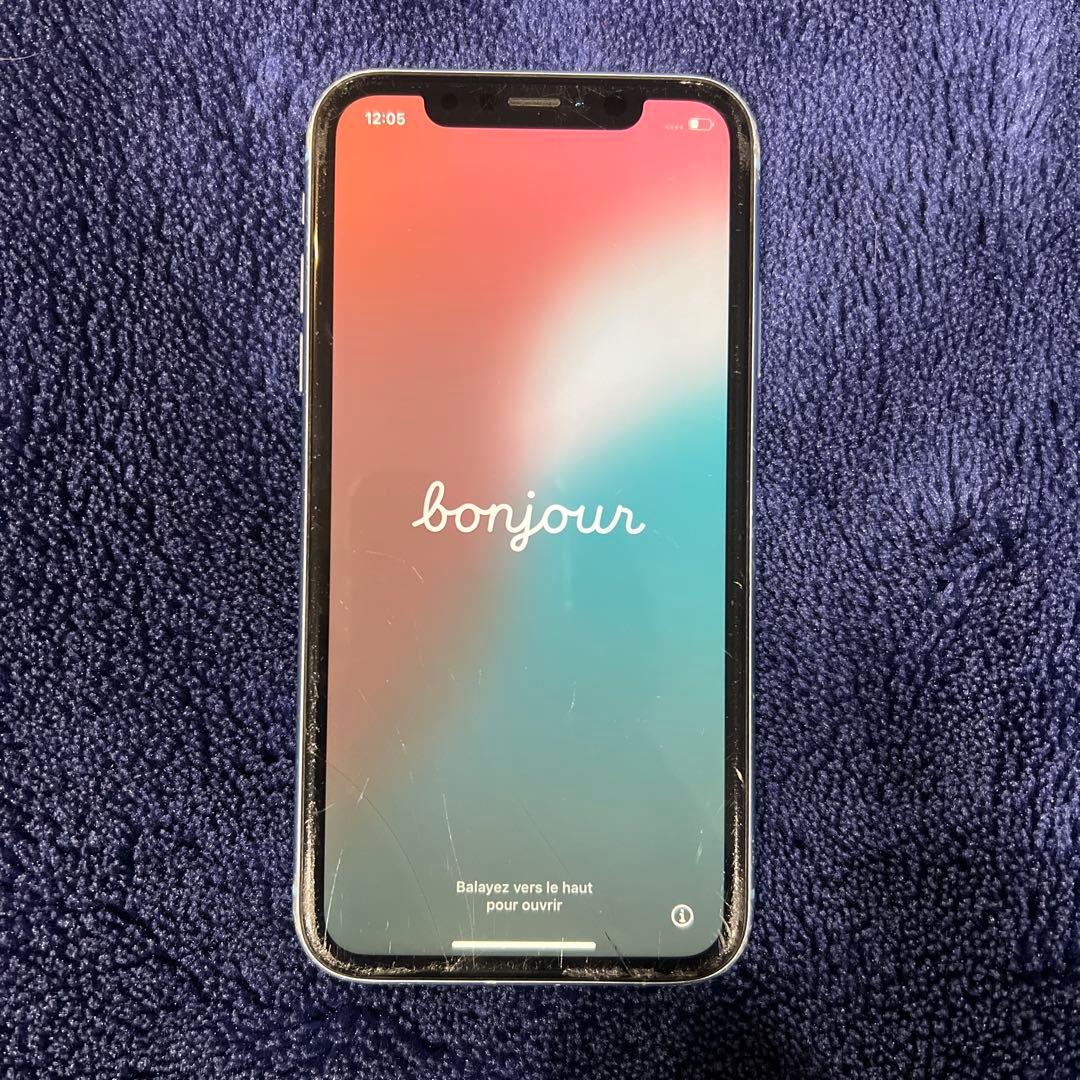 apple iphone xr ブルー 128gb