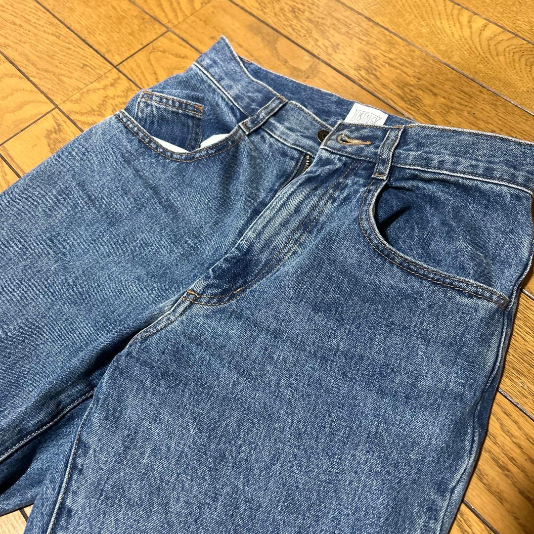 ぺこ　peco トスタルジッククロージング　ストレートデニムパンツ 青　S