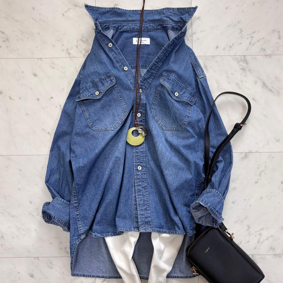 美品✨スローブイエナ　LE DENIM ライトオンス BDUシャツ　2024SS