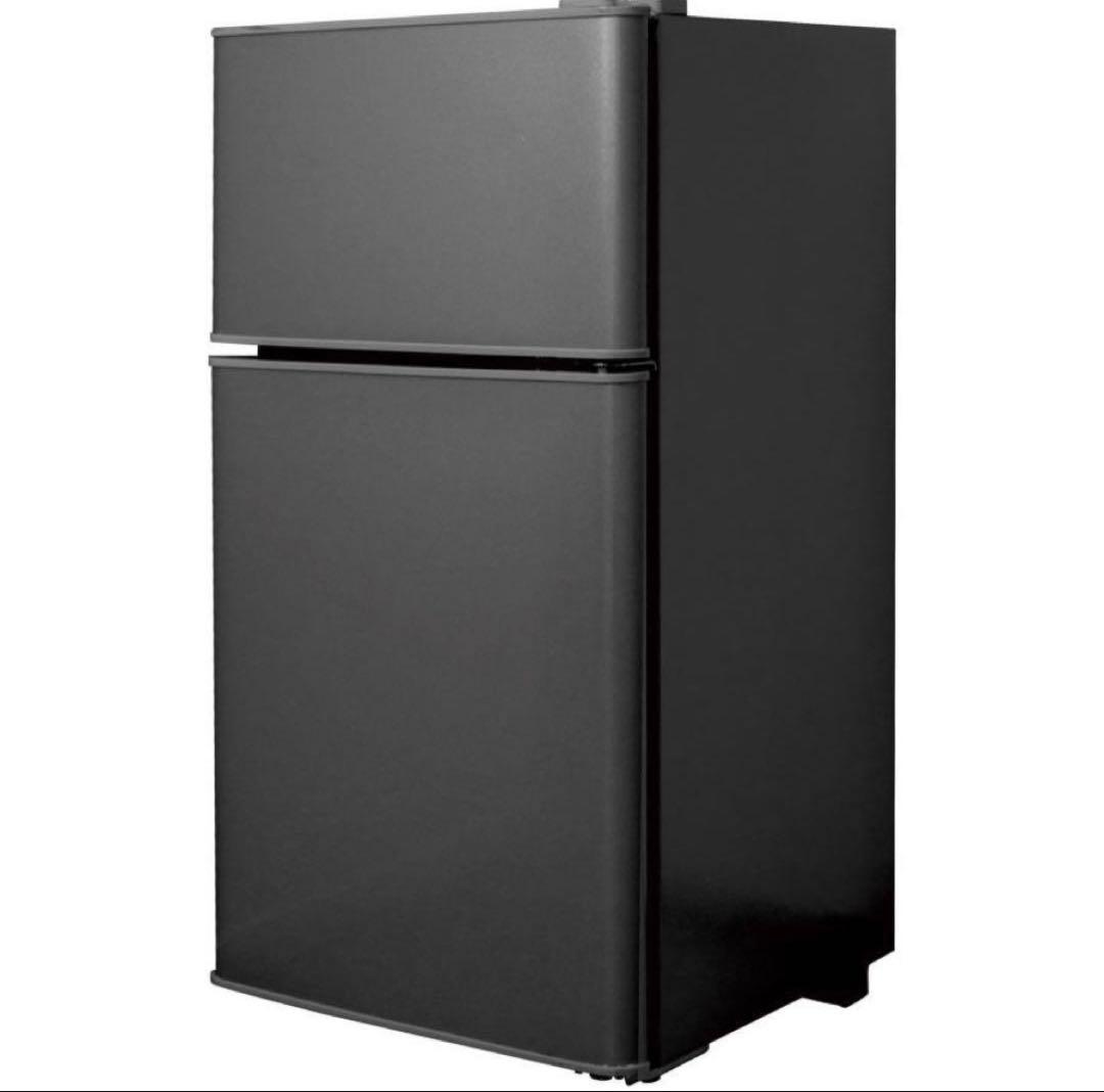 冷蔵庫 一人暮らし 冷凍冷蔵庫 2ドア 小型 家庭用 60L ブラック