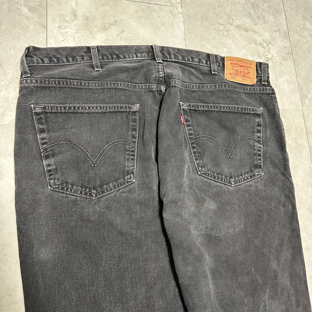 Levi's 550 バギー　カナダ製　w44l30 ブラックデニム メンズ