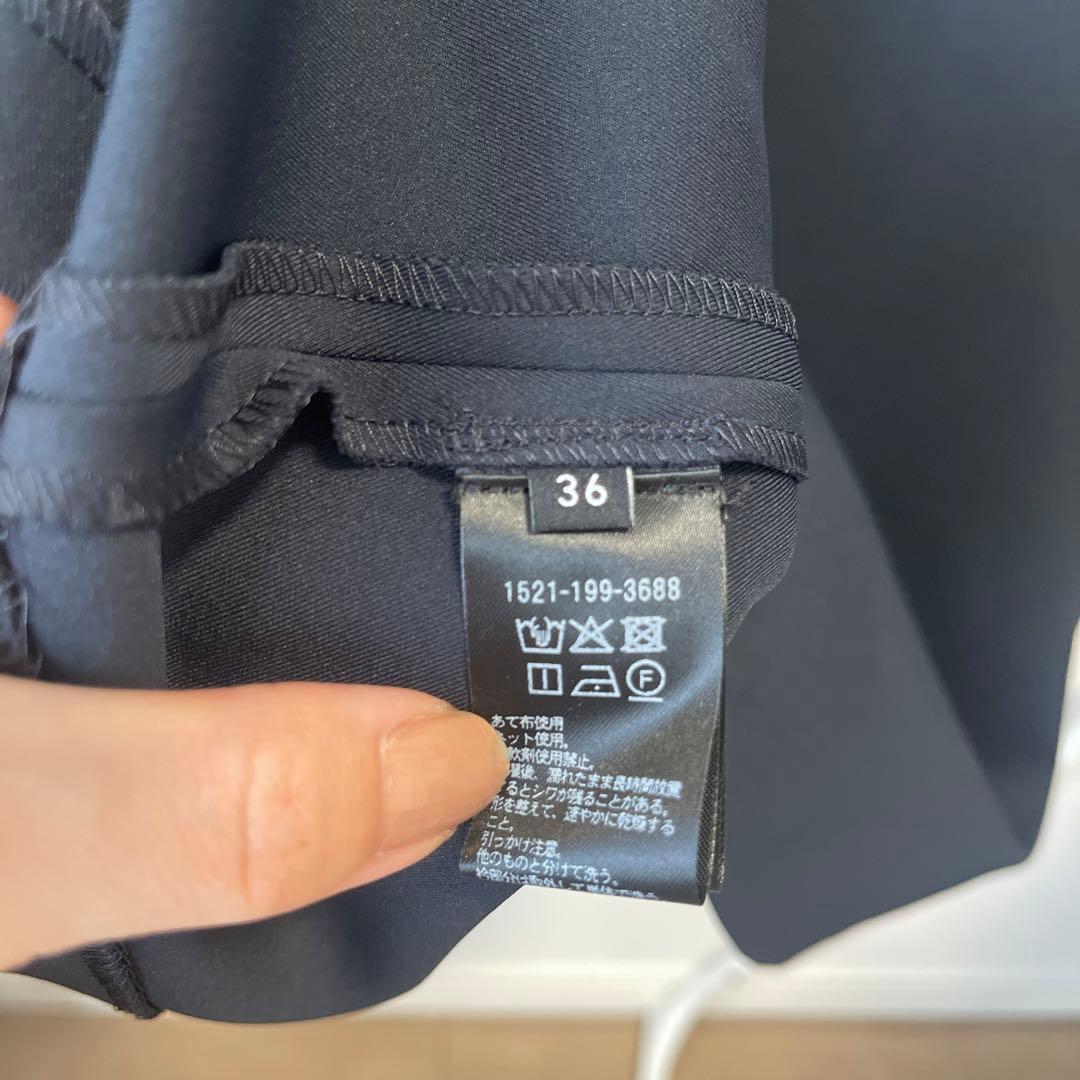 一度着用　ユナイテッドアローズ SPONGY ペプラム ブラウス 36