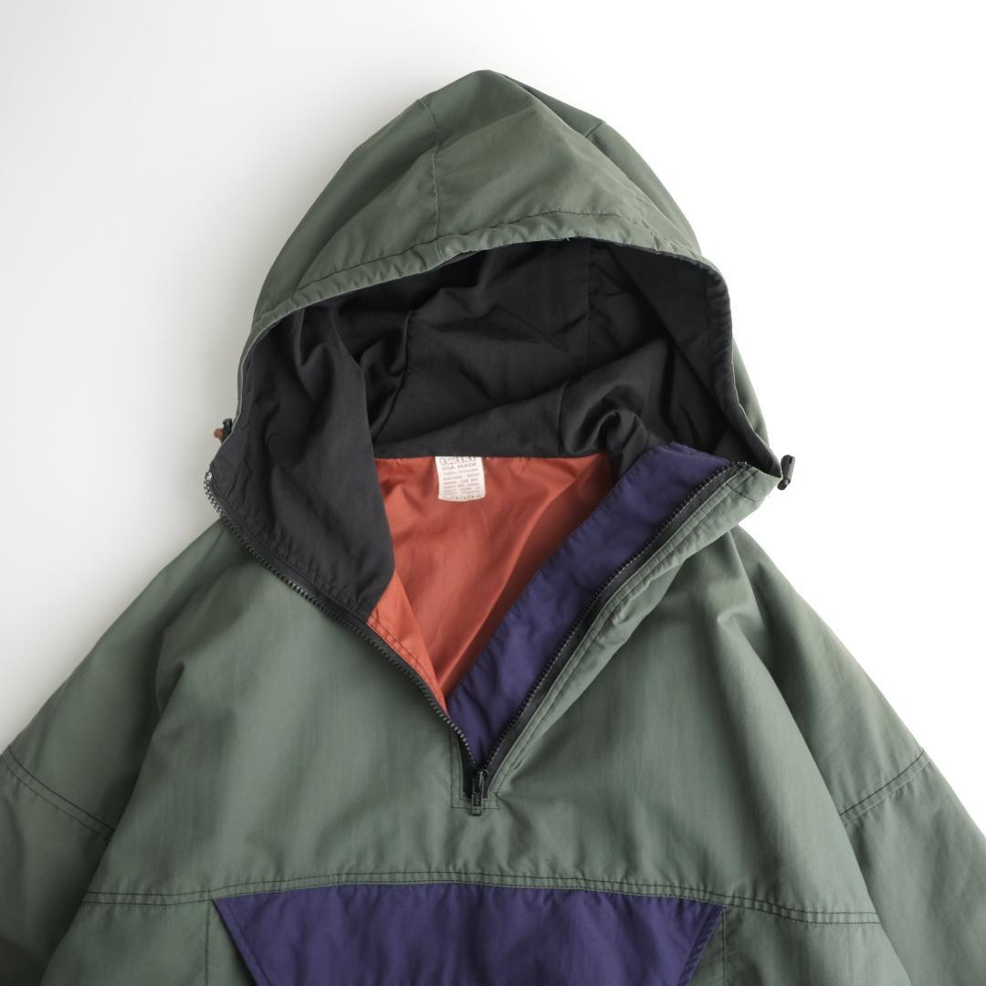twist USA製 ナイロンアノラックパーカー オリーブ L