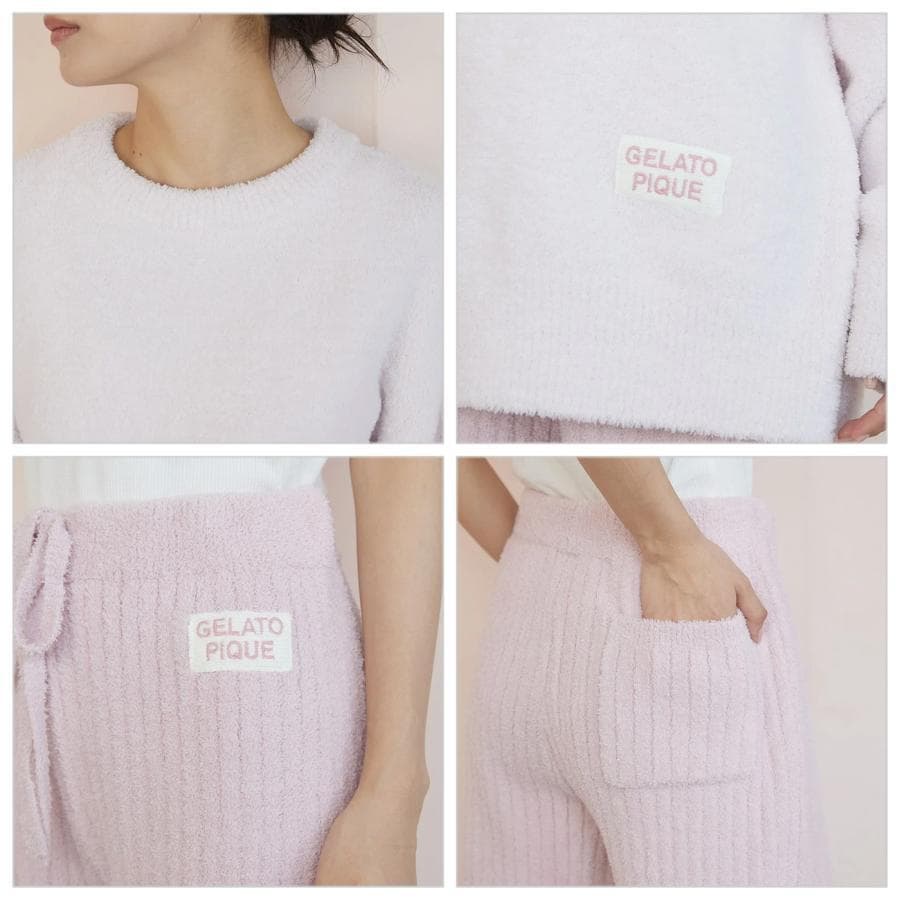 gelato pique カラフルパウダープルオーバー＆ベビモコリブロングパンツ