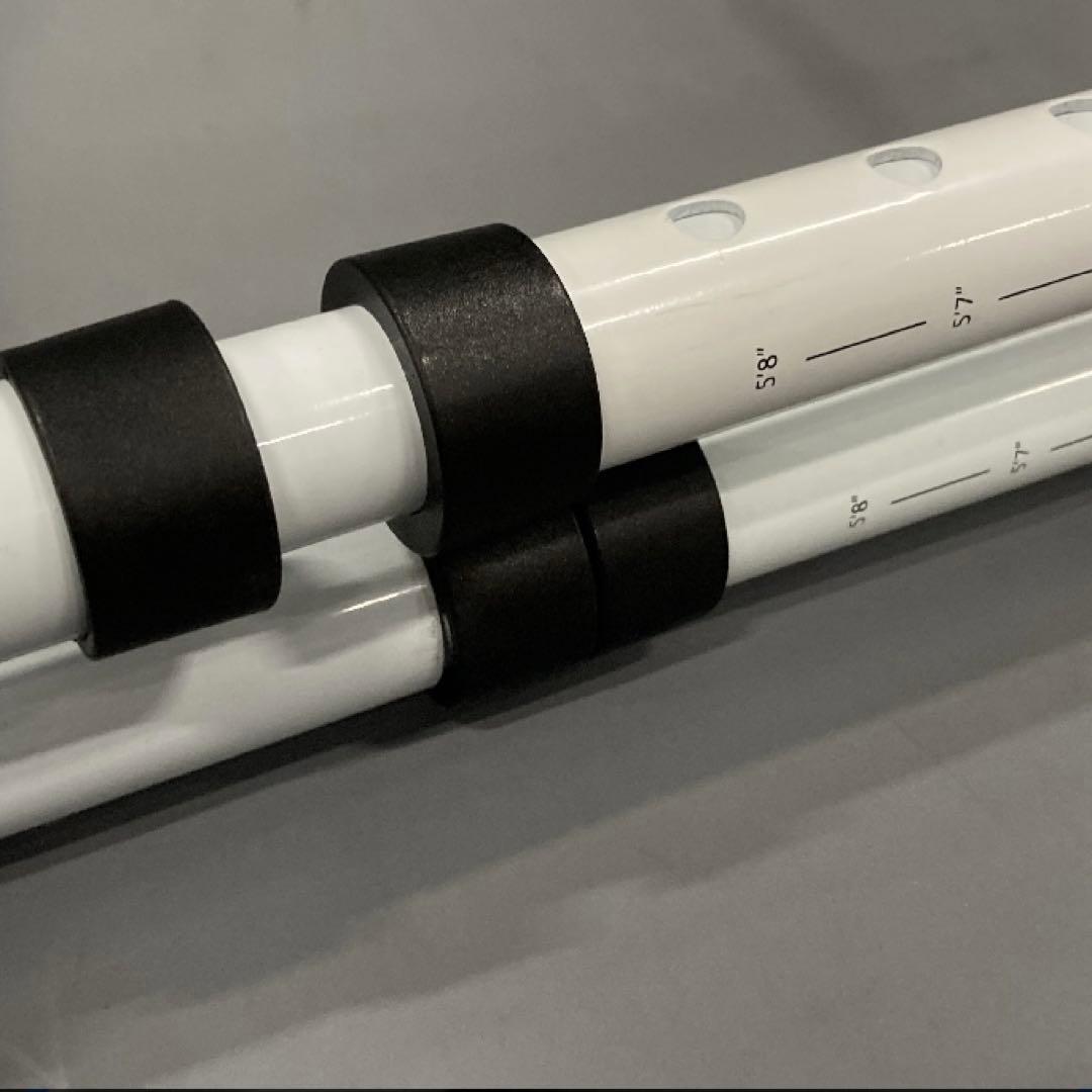 ミレニアムプロ　折りたたみ式　松葉杖　2本　ホワイト　高さ調整可能