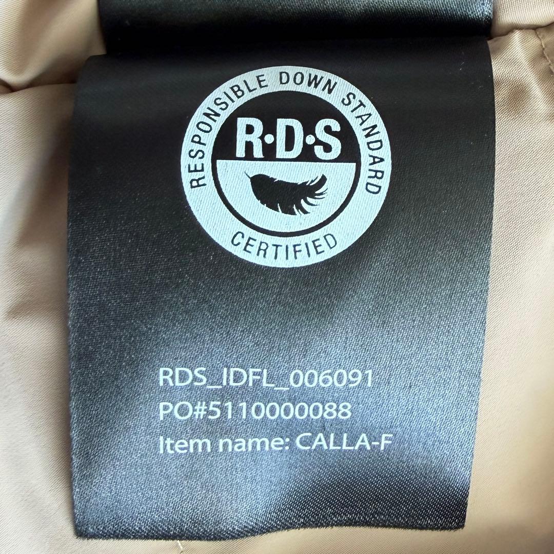 極美品 マッカージュ CALLA-F フードファー付き ロングダウンコート XL