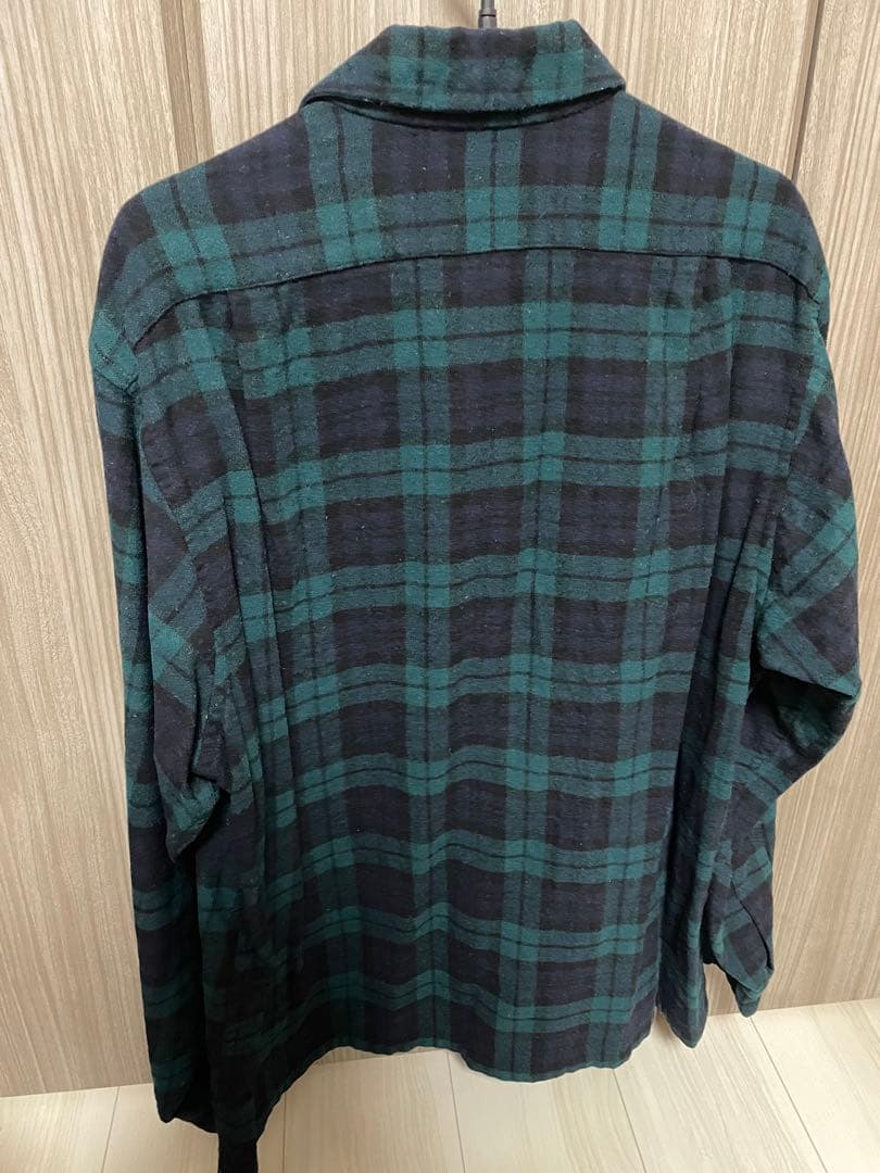 Pendleton ウールネルシャツ 黒と緑のチェック