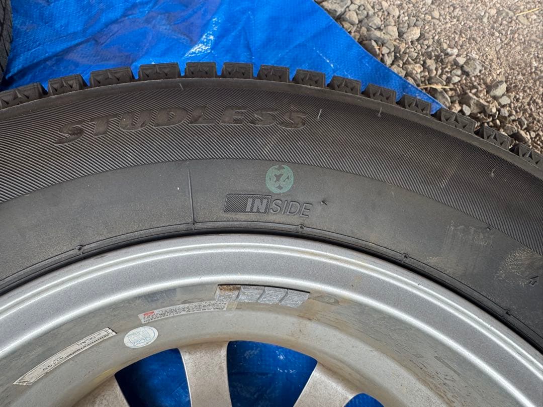 ブリヂストン185/70R14 88Q スタッドレス4本プレオ ホイール