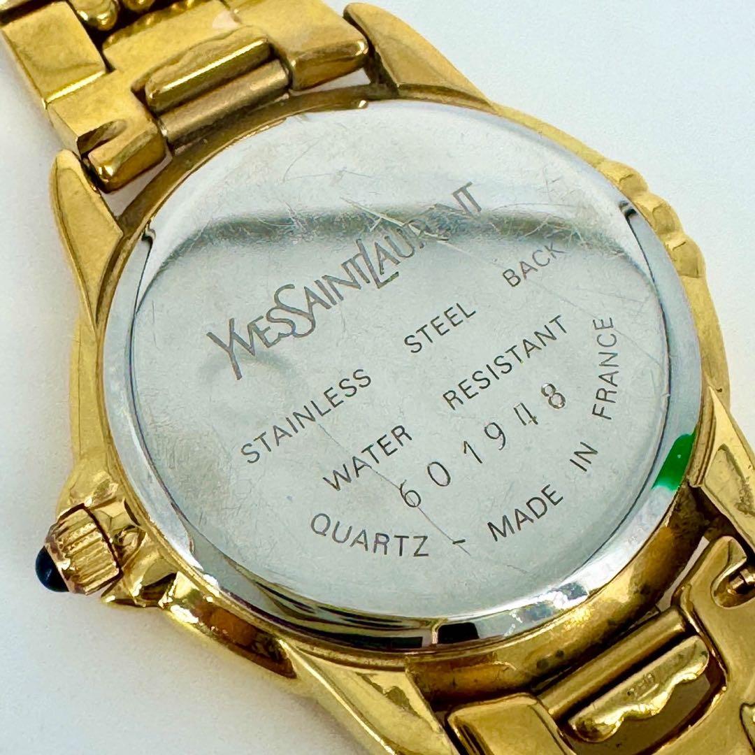 【新品電池】Yves Saint Laurent 腕時計 ゴールド レディース