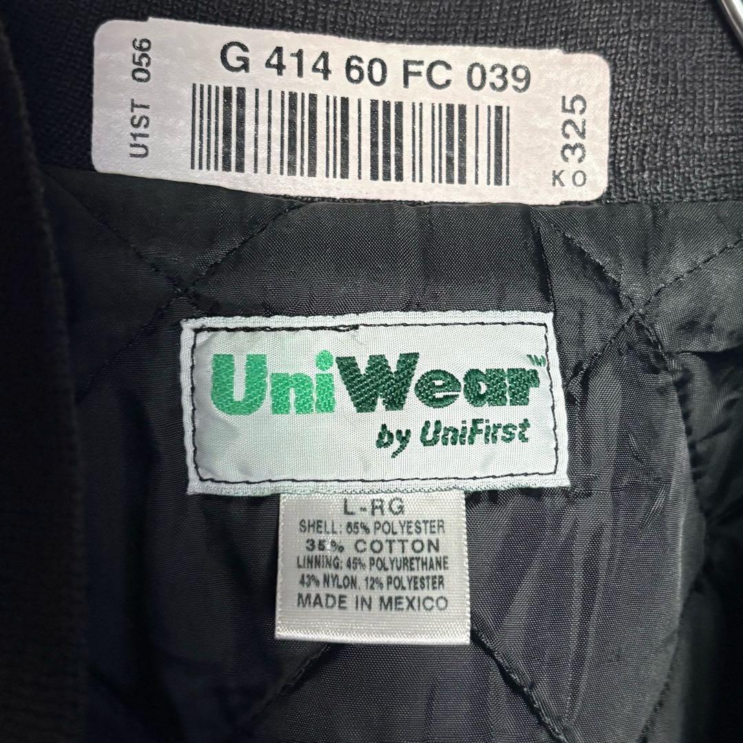 美品 USA古着 ワークジャケット ジップアップブルゾン 黒 L ジャンパー