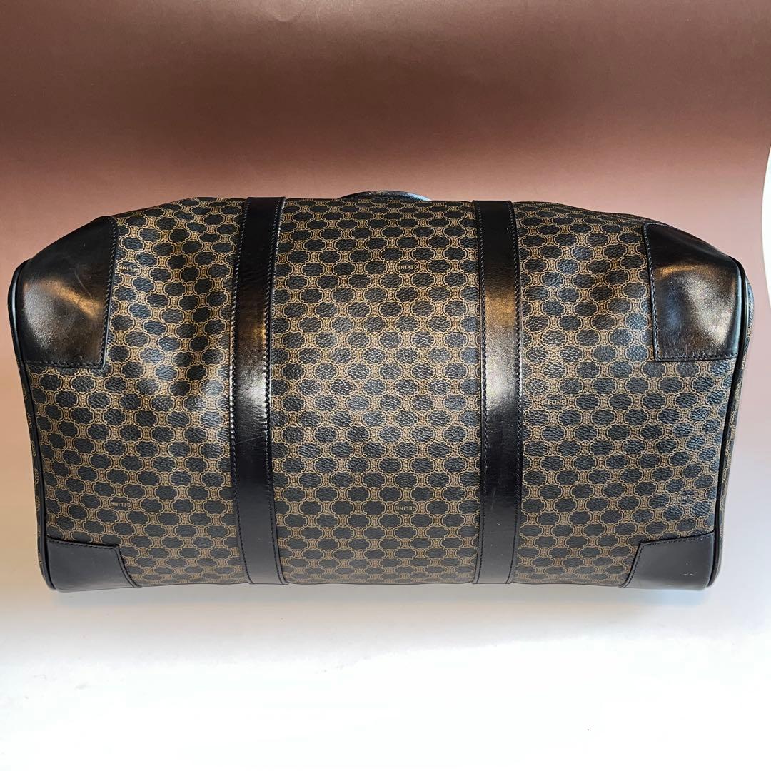 美品 CELINE セリーヌ マカダム ボストンバッグ ヴィンテージ 黒