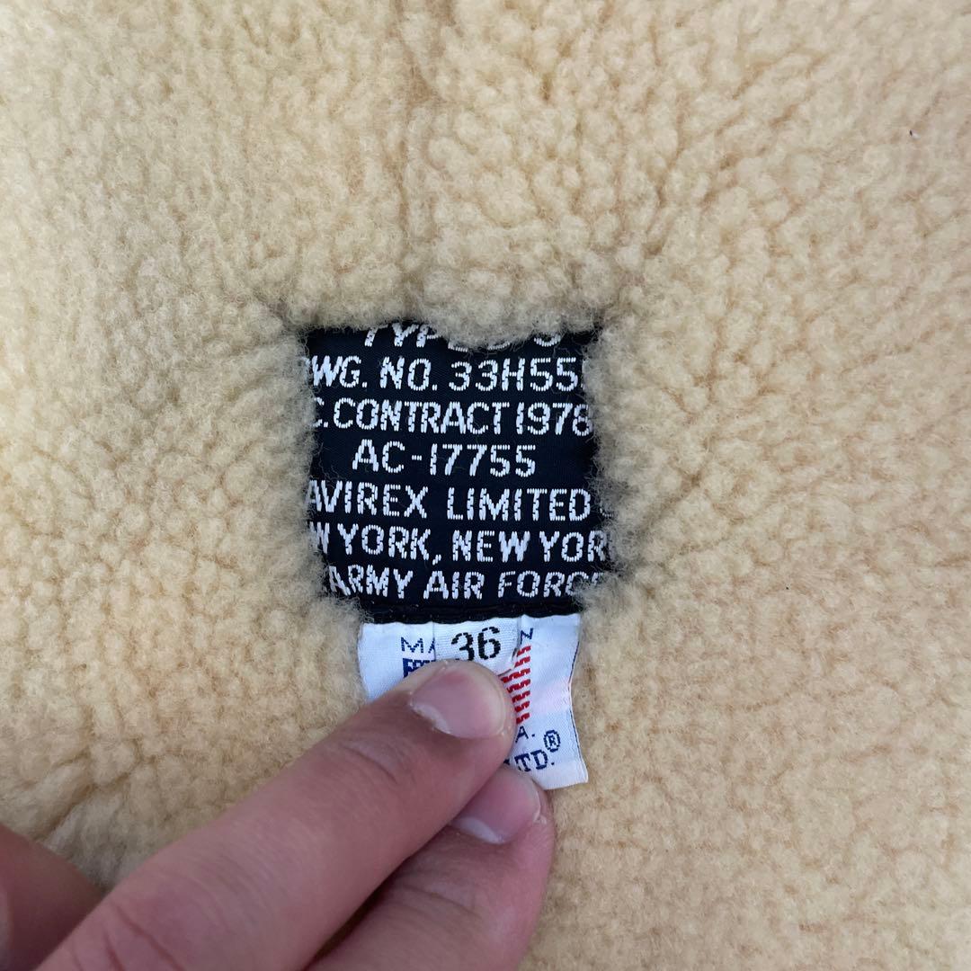 美品！ AVIREX TYPE B-3 フライトジャケット ムートン 36 M