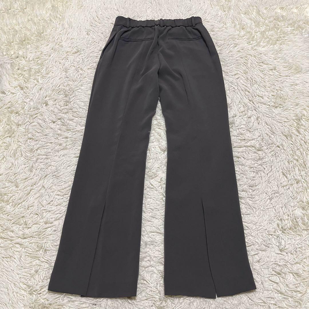 人気 PLST ストレッチ ダブル セットアップ スーツ グレー 伸縮性 パンツ