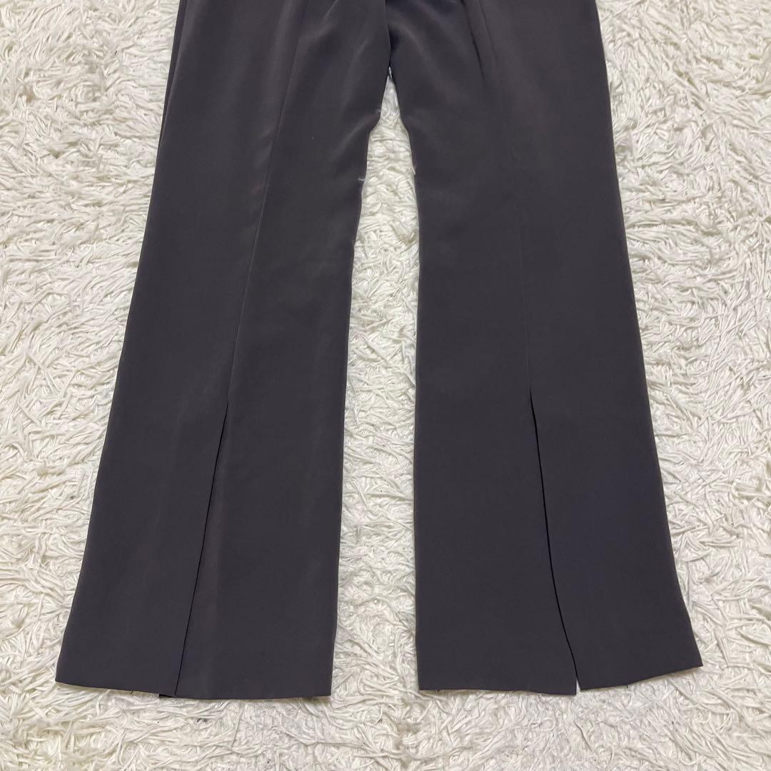 人気 PLST ストレッチ ダブル セットアップ スーツ グレー 伸縮性 パンツ