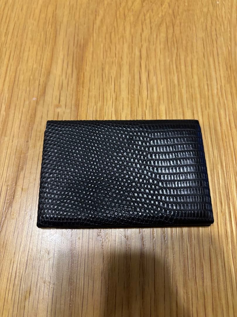 C*W様 t.mbh 葉合せ　名刺カード　リザード　ブラック　名刺入れ　tmbh