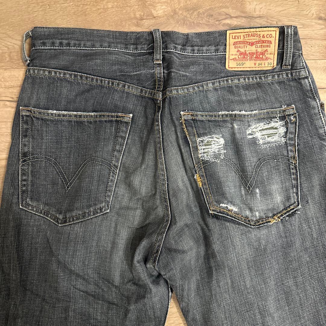 Vintage Levi’s 569ブラックストレートワイドデニム