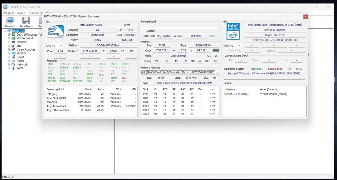 ミニPC HUNSN Micro Firewall Appliance
