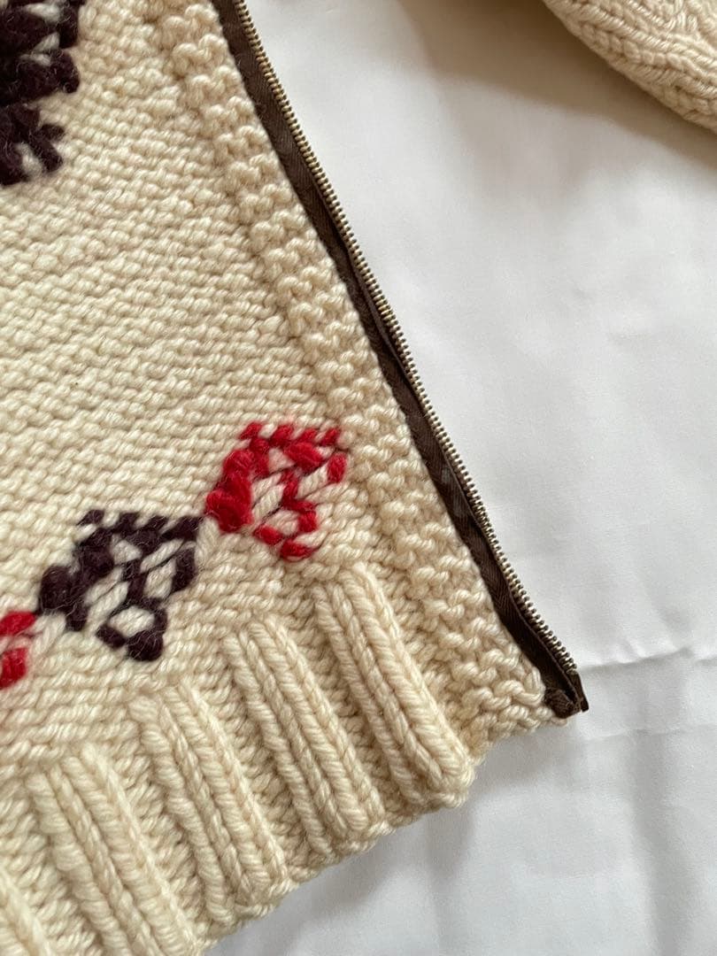 カウチン　古着　馬柄