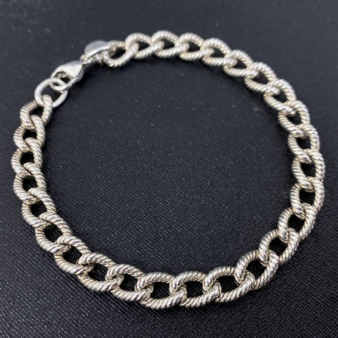 美品 OLD TIFFANY&Co シルバー925 ロープチェーン ブレスレット