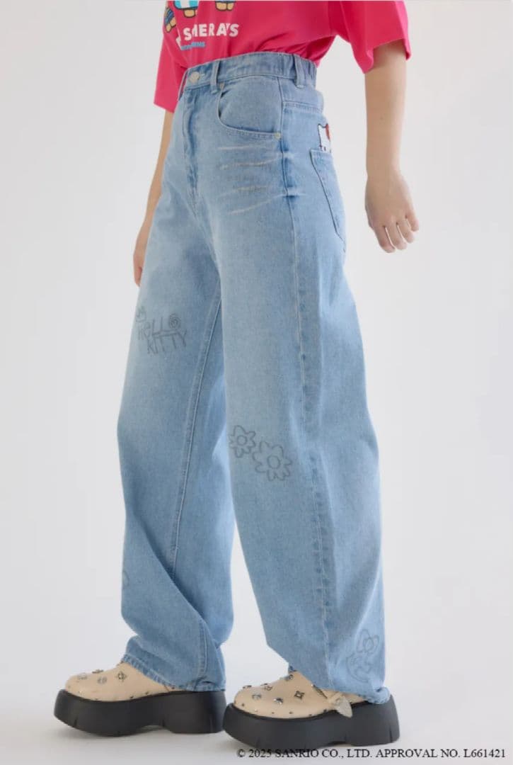 RODEO CROWNS WIDE BOWL サンリオ キティパンツ
